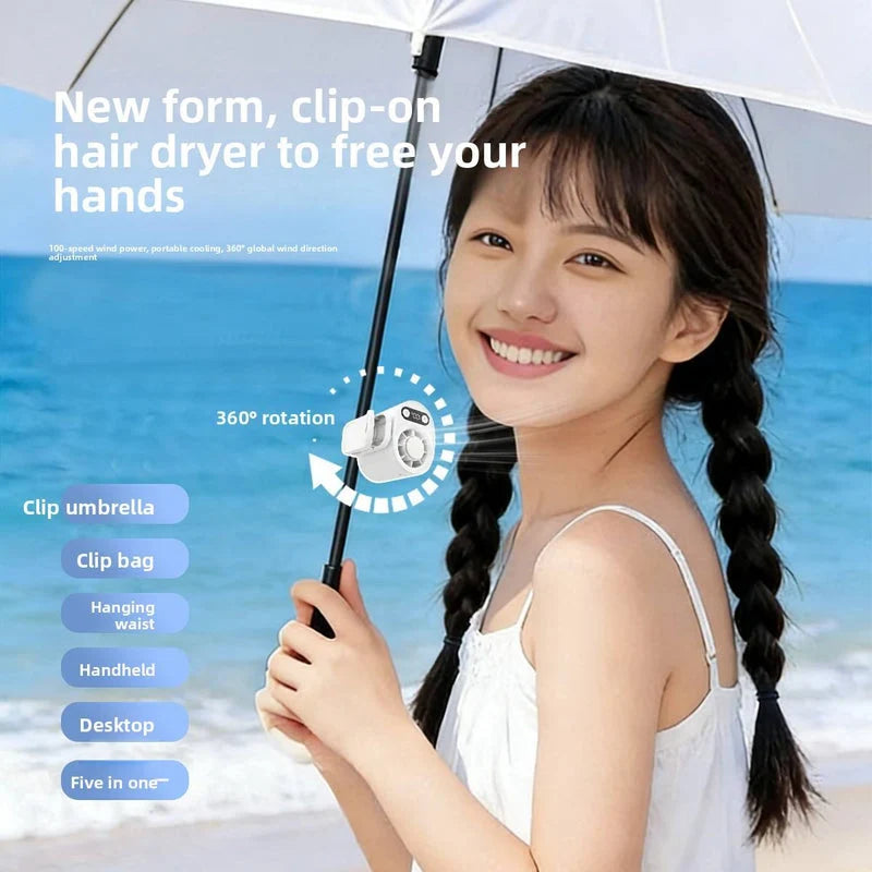 Handheld & Waist-Mounted Fan